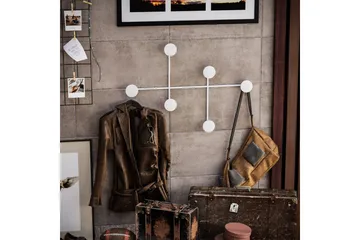 Metall Vegghook Inermis Hvit - Hvit - Oppbevaring - Kles oppbevaring - Kleshengere & knaggrekker - Knagger