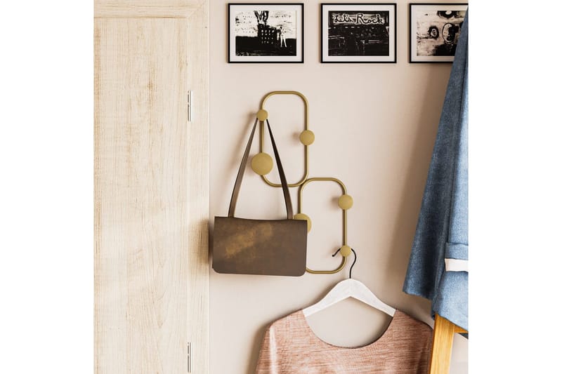 Metall Vegghook Marihøne Gull - Gull - Oppbevaring - Kles oppbevaring - Kleshengere & knaggrekker - Knagger