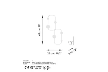 Metall Vegghook Marihøne Hvit - Hvit - Oppbevaring - Kles oppbevaring - Kleshengere & knaggrekker - Knagger
