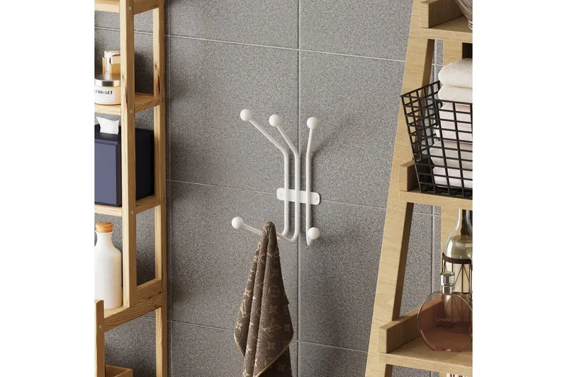 Metall Vegghook Maur Hvit - Hvit - Oppbevaring - Kles oppbevaring - Kleshengere & knaggrekker - Knagger