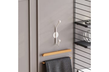 Metall Vegghook Neshorn Hvit - Hvit - Oppbevaring - Kles oppbevaring - Kleshengere & knaggrekker - Knagger