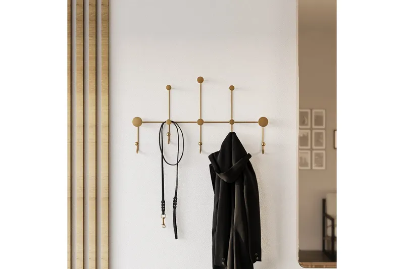 Metall Vegghook Ranjita Gull - Gull - Oppbevaring - Kles oppbevaring - Kleshengere & knaggrekker - Knagger