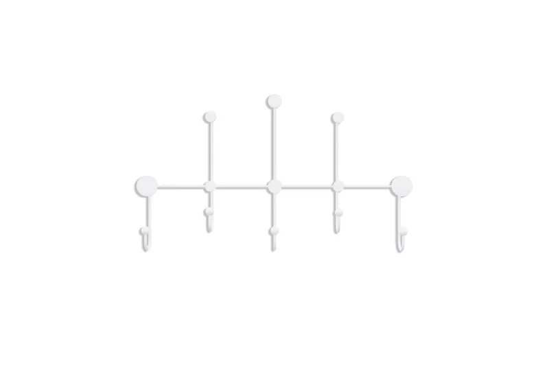 Metall Vegghook Ranjita Hvit, Hvit
