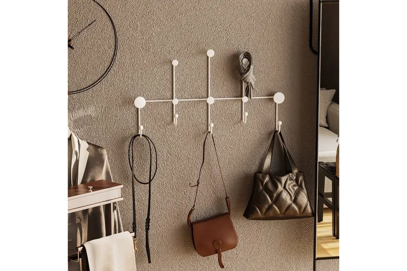 Metall Vegghook Ranjita Hvit - Hvit - Oppbevaring - Kles oppbevaring - Kleshengere & knaggrekker - Knagger