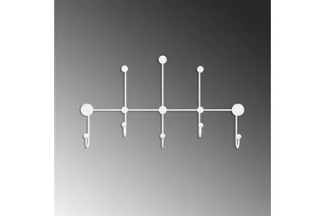 Metall Vegghook Ranjita Hvit - Hvit - Oppbevaring - Kles oppbevaring - Kleshengere & knaggrekker - Knagger