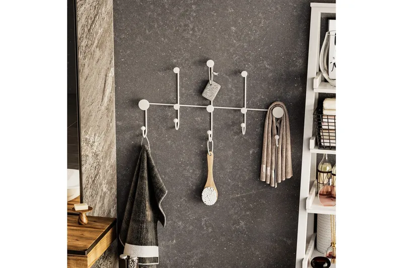Metall Vegghook Ranjita Hvit - Hvit - Oppbevaring - Kles oppbevaring - Kleshengere & knaggrekker - Knagger