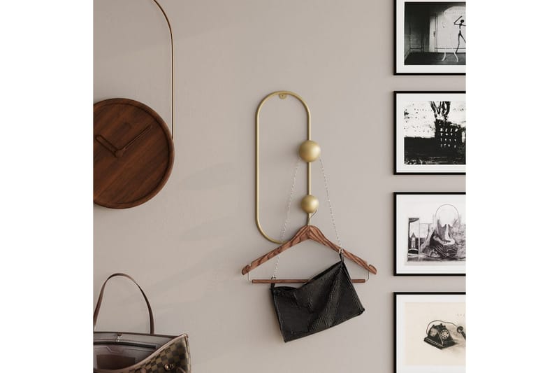 Metall Vegghook Sota Gull - Gull - Oppbevaring - Kles oppbevaring - Kleshengere & knaggrekker - Knagger