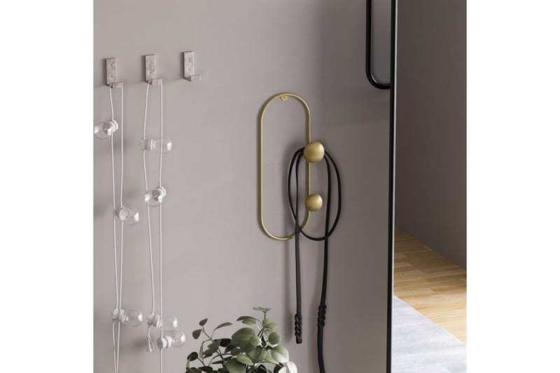 Metall Vegghook Sota Gull - Gull - Oppbevaring - Kles oppbevaring - Kleshengere & knaggrekker - Knagger