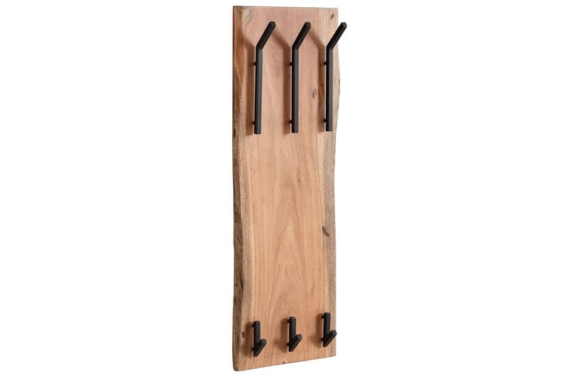 Vegghylle Wohnling Massivt treverk trekanter veggmontert knaggrekke 35X100 cm industriell - Oppbevaring - Kles oppbevaring - Kleshengere & knaggrekker - Klestativ