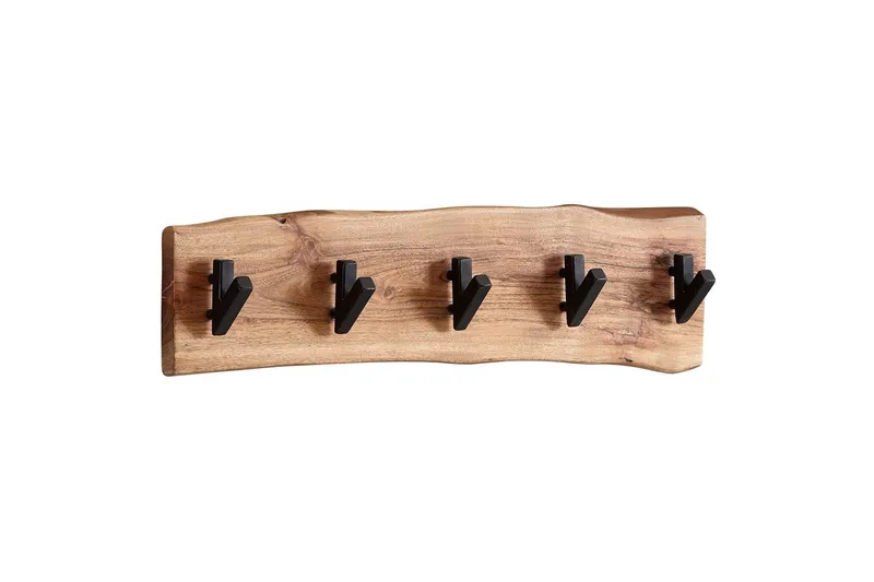 Vegghylle Wohnling Vegghengt knaggrekke i heltre tre kant 60 cm industriell