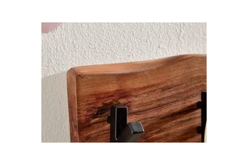 Vegghylle Wohnling Vegghengt knaggrekke i heltre tre kant 60 cm industriell - Oppbevaring - Kles oppbevaring - Kleshengere & knaggrekker - Klestativ