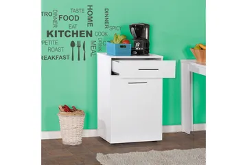 Byrå Vit högglans - Oppbevaring - Kles oppbevaring - Skittentøyskurv