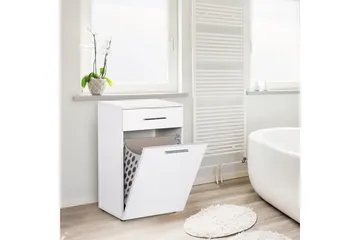 Byrå Vit högglans - Oppbevaring - Kles oppbevaring - Skittentøyskurv