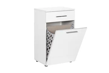 Byrå Vit högglans - Oppbevaring - Kles oppbevaring - Skittentøyskurv