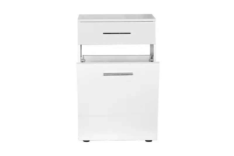 Byrå Vit högglans - Oppbevaring - Kles oppbevaring - Skittentøyskurv