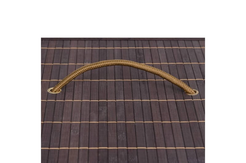 Skittentøyskurv bambus brun 100 L - Brun - Skittentøyskurv