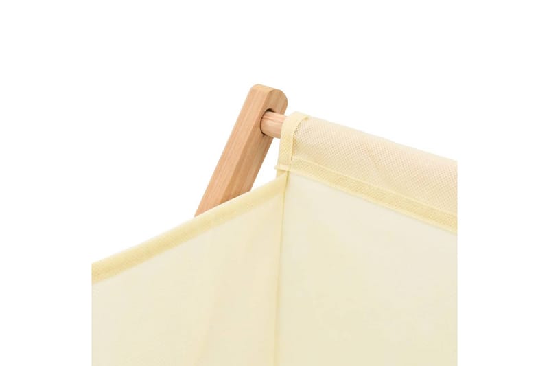 Skittentøyskurv sedertre og stoff beige 42x41x64 cm - Brun|Beige - Skittentøyskurv