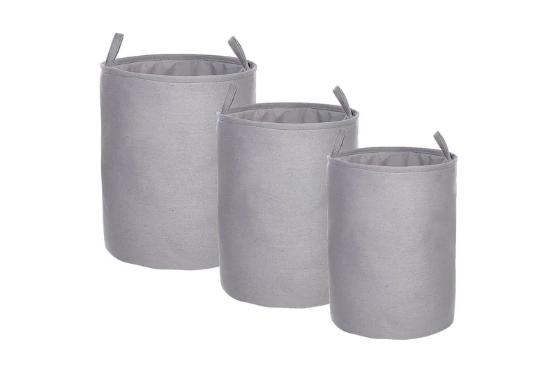 Vaskekurver Archa sett med 3 Grå, Grå