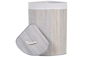 Vaskekurver Matara Grå/hvit - Grå/hvit - Oppbevaring - Kles oppbevaring - Skittentøyskurv