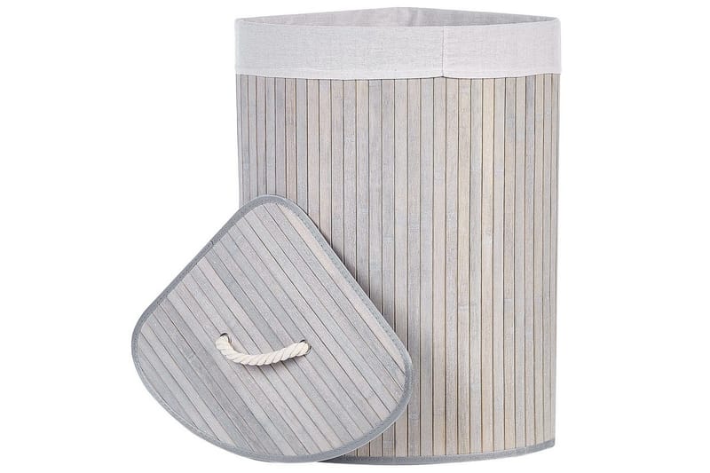 Vaskekurver Matara Grå/hvit - Grå/hvit - Oppbevaring - Kles oppbevaring - Skittentøyskurv