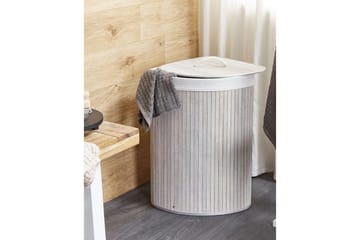 Vaskekurver Matara Grå/hvit - Grå/hvit - Oppbevaring - Kles oppbevaring - Skittentøyskurv