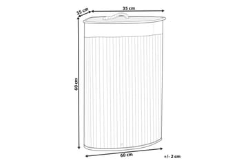 Vaskekurver Matara Grå/hvit - Grå/hvit - Oppbevaring - Kles oppbevaring - Skittentøyskurv