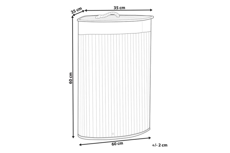 Vaskekurver Matara Hvit - Hvit - Oppbevaring - Kles oppbevaring - Skittentøyskurv
