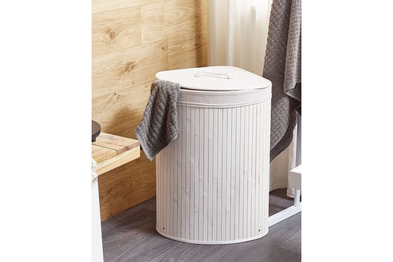 Vaskekurver Matara Hvit - Hvit - Oppbevaring - Kles oppbevaring - Skittentøyskurv