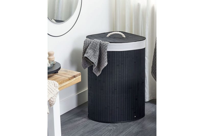 Vaskekurver Matara Svart/hvit - Svart/hvit - Oppbevaring - Kles oppbevaring - Skittentøyskurv