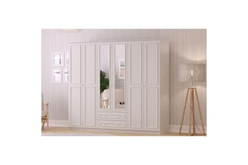 Kovric Hjørnegarderobe 210x184 cm - Matt Hvit - Oppbevaring - Garderober & garderobesystem