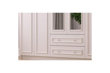 Kovric Hjørnegarderobe 210x184 cm - Matt Hvit - Oppbevaring - Garderober & garderobesystem