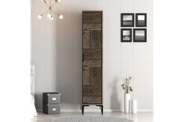 Kumsal Garderobe 40x47,5 cm - Valnøtt/Antrasitt - Oppbevaring - Garderober & garderobesystem