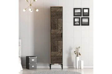 Kumsal Garderobe 40x47,5 cm - Valnøtt/Antrasitt - Oppbevaring - Garderober & garderobesystem