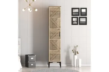 Kumsal Garderobe 40x47,5 cm - Valnøtt/Krem - Oppbevaring - Garderober & garderobesystem