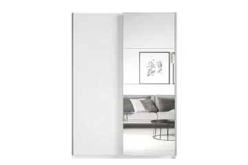 Lecia Garderobe 120x210 cm - Hvit - Oppbevaring - Garderober & garderobesystem