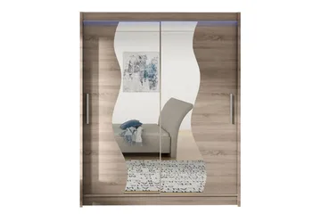 Leila Garderobe med Speil 150x200 cm