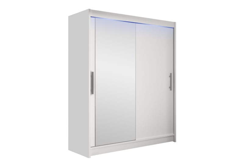 Leila Garderobeskap med Speil 150x200 cm, Hvit