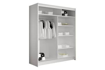 Liverpool Garderobe Med Speil 120x200 cm - Beige - Oppbevaring - Garderober & garderobesystem