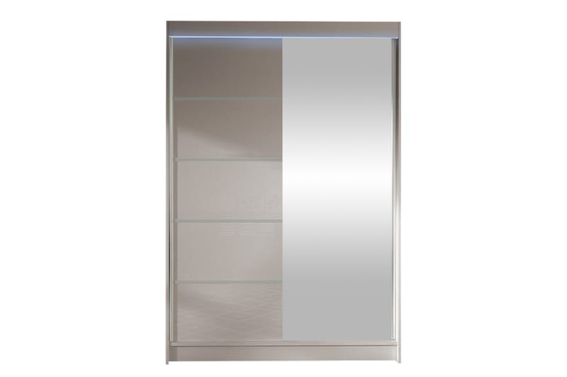 Liverpool Garderobe Med Speil 120x200 cm - Beige - Oppbevaring - Garderober & garderobesystem