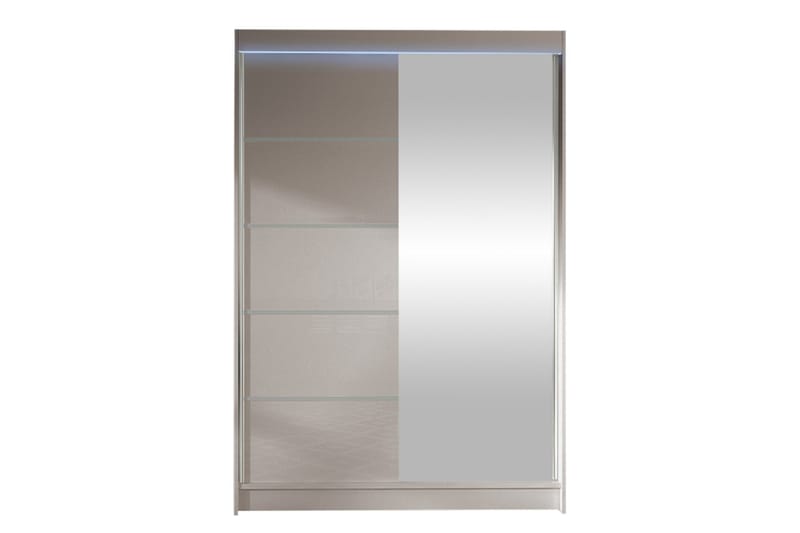 Liverpool Garderobe Med Speil 120x200 cm - Beige - Oppbevaring - Garderober & garderobesystem