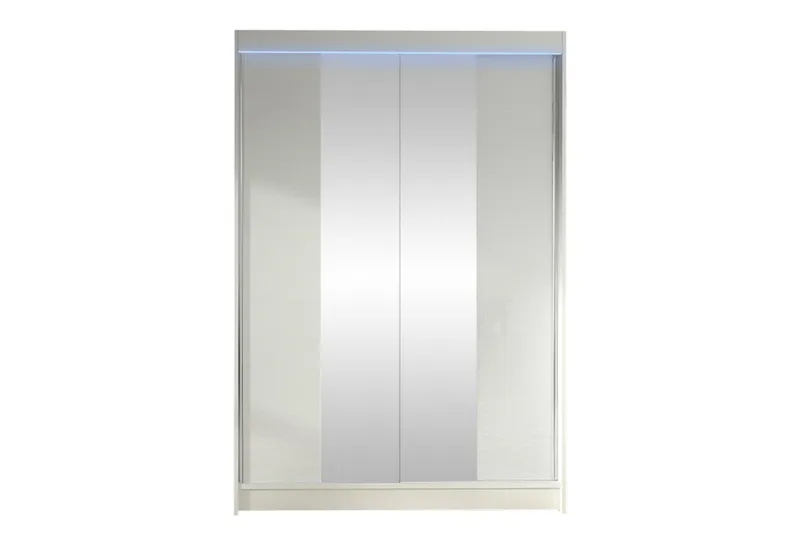 Liverpool Garderobe Med Speil 120x200 cm - Grå - Oppbevaring - Garderober & garderobesystem