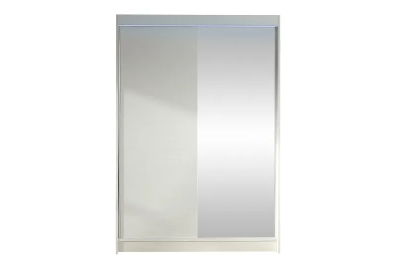 Liverpool Garderobe Med Speil 120x200 cm, Hvit