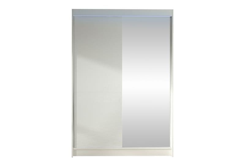 Liverpool Garderobe Med Speil 120x200 cm - Hvit - Oppbevaring - Garderober & garderobesystem