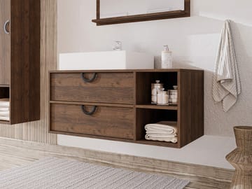 Merlinor baderomskommode - Mørkebrun - Oppbevaring - Oppbevaring til baderom