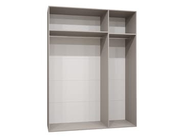 Milias Garderobeskap med speil 150x202 cm - hvit - Oppbevaring - Garderober & garderobesystem