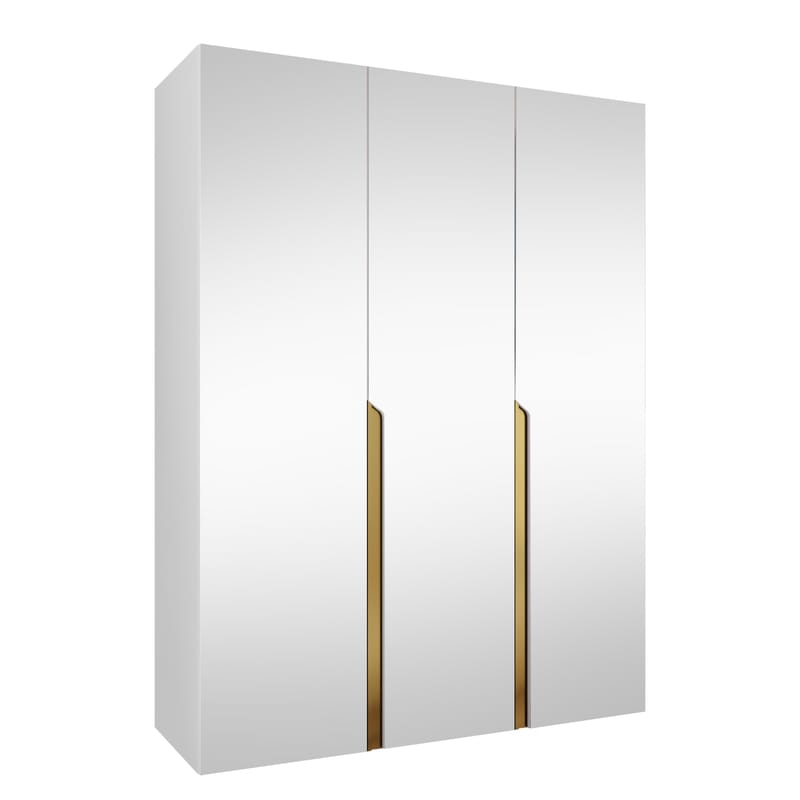 Milias Garderobeskap med speil 150x202 cm, hvit