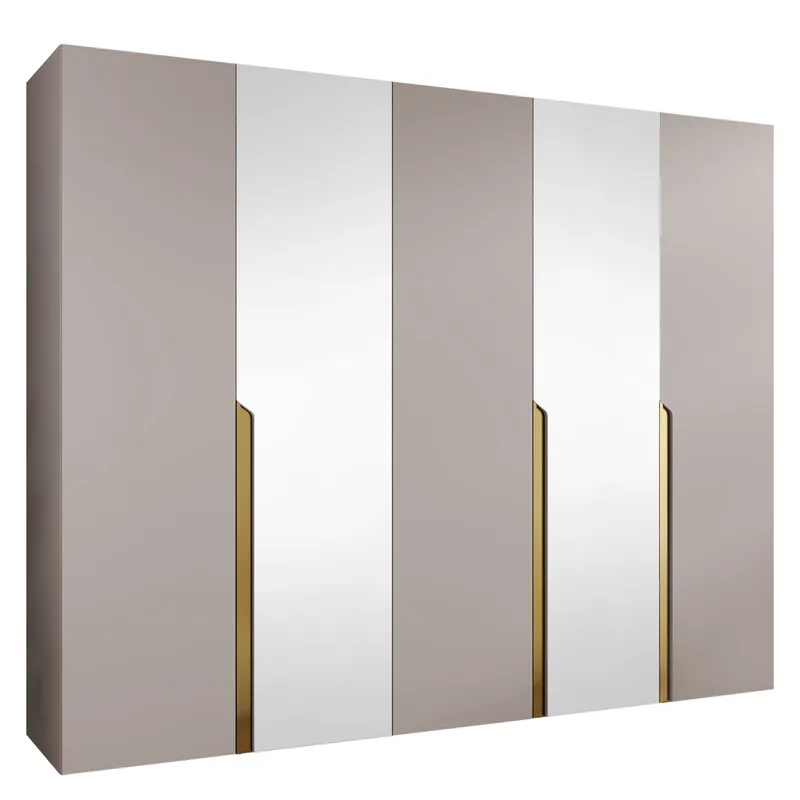 Milias Garderobeskap med speil 250x202 cm, beige