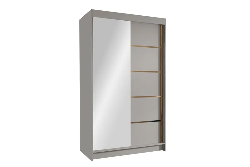 Narbonne Garderobe med Speil 100x200 cm, Beige