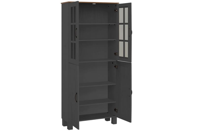 Alby Høyskap til Bad 130x75x30 cm - Grå - Oppbevaring - Oppbevaring til baderom - Veggskap & høyskap