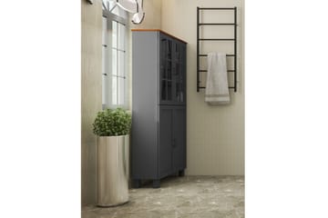 Alby Høyskap til Bad 130x75x30 cm - Grå - Oppbevaring - Oppbevaring til baderom - Veggskap & høyskap